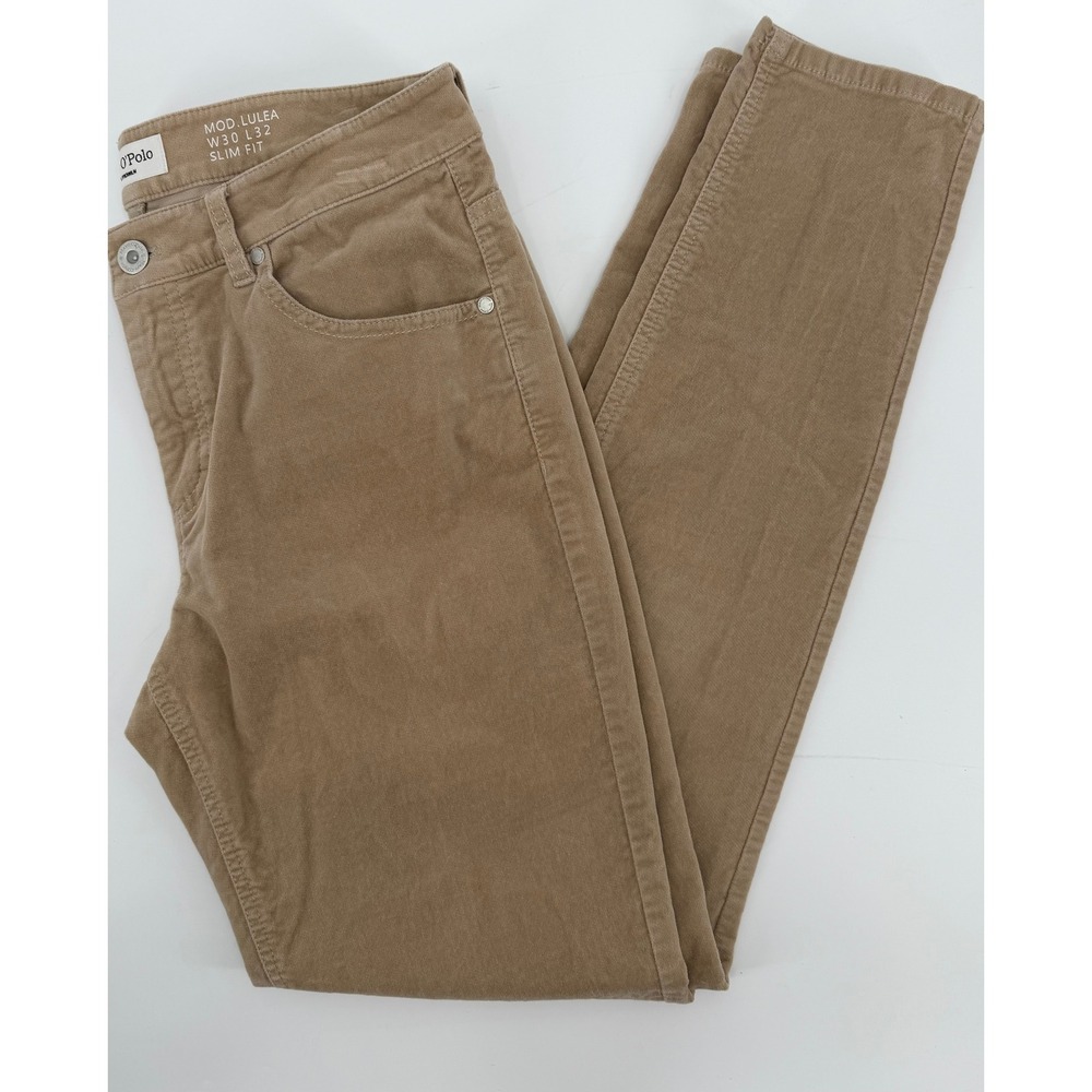 Marc O'Polo‎ Lulea Slim Fit Corduroy Pants Tan Khaki W30 L32 Mens Stockholm